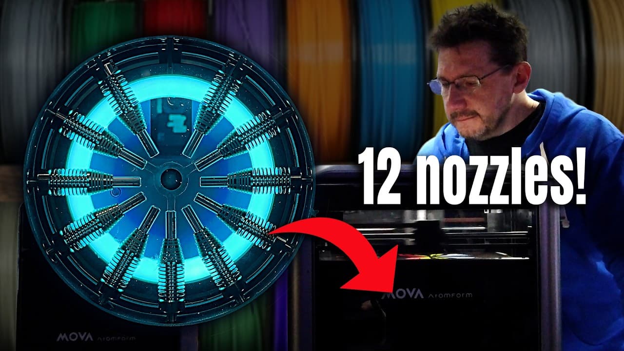 12 NOZZLES?! The Mova AtomForm Palette 300 is Crazy! (No Purge)