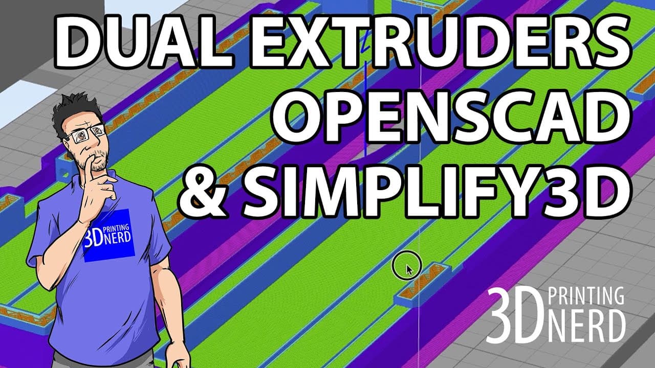 3D Printing in 2 Colors with OpenSCAD and Simplify3D