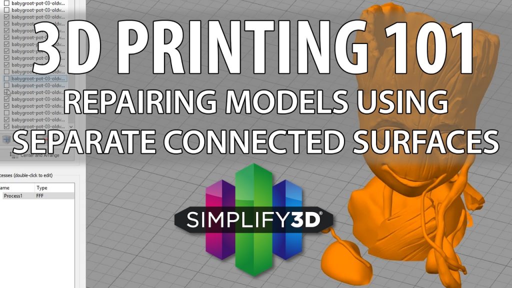 3D Printing 101 With Simplify3D And Separate Connected Surfaces – 3D ...