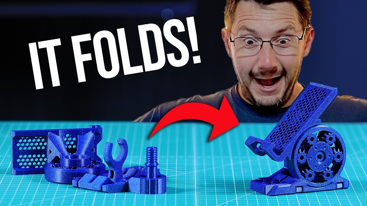 AMAZING PrintinPlace Design that FOLDS UP! 3D Printing Nerd